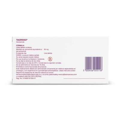 Tagrisso ® 80 mg Caja con 30 Tabletas Tagrisso ® 80 mg Caja con 30 Tabletas