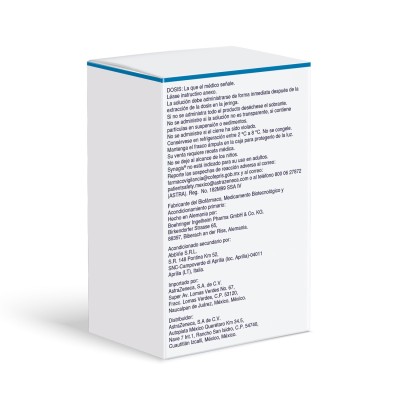 Synagis® 100 mg/mL Caja con 1 Frasco Ámpula con 1.0 mL Rx3 Synagis® 100 mg/mL Caja con 1 Frasco Ámpula con 1.0 mL Rx3