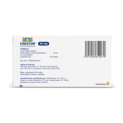 Crestor ® 40 mg Caja con 30 Tabletas Crestor ® 40 mg Caja con 30 Tabletas