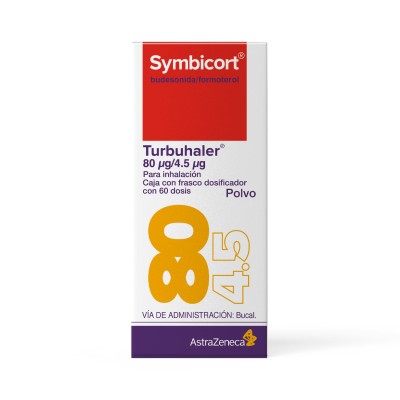 Symbicort® Turbuhaler® 80 mg/4.5 mg Dosificador con 60 Dosis Symbicort® Turbuhaler® 80 mg/4.5 mg Dosificador con 60 Dosis