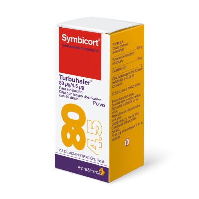 Symbicort® Turbuhaler® 80 mg/4.5 mg Dosificador con 60 Dosis Symbicort® Turbuhaler® 80 mg/4.5 mg Dosificador con 60 Dosis