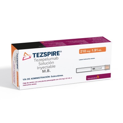 Tezspire 210 mg /1.91 mL Caja con una pluma precargada - RX3 Tezspire 210 mg /1.91 mL Caja con una pluma precargada - RX3
