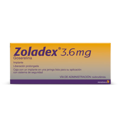 Zoladex® 3.6 mg Caja con un Implante en una Jeringa Zoladex® 3.6 mg Caja con un Implante en una Jeringa