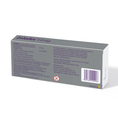 Zoladex® 3.6 mg Caja con un Implante en una Jeringa Zoladex® 3.6 mg Caja con un Implante en una Jeringa