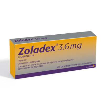 Zoladex® 3.6 mg Caja con un Implante en una Jeringa Zoladex® 3.6 mg Caja con un Implante en una Jeringa