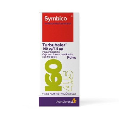 Symbicort® Turbuhaler® 160 mg/4.5 mg Dosificador con 60 Dosis Symbicort® Turbuhaler® 160 mg/4.5 mg Dosificador con 60 Dosis