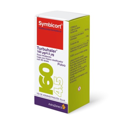 Symbicort® Turbuhaler® 160 mg/4.5 mg Dosificador con 60 Dosis Symbicort® Turbuhaler® 160 mg/4.5 mg Dosificador con 60 Dosis