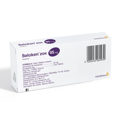 Seloken® zok 95 mg Caja con 30 Tabletas Seloken® zok 95 mg Caja con 30 Tabletas