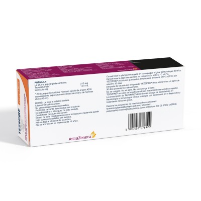 Tezspire 210 mg /1.91 mL Caja con una pluma precargada - RX3 Tezspire 210 mg /1.91 mL Caja con una pluma precargada - RX3