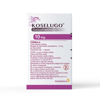 Koselugo ® 10 mg Caja con frasco con 60 Cápsulas Koselugo ® 10 mg Caja con frasco con 60 Cápsulas