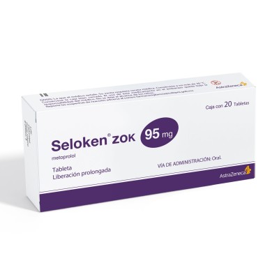Seloken® zok 95 mg Caja con 20 Tabletas