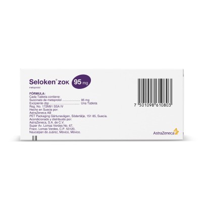 Seloken® zok 95 mg Caja con 20 Tabletas