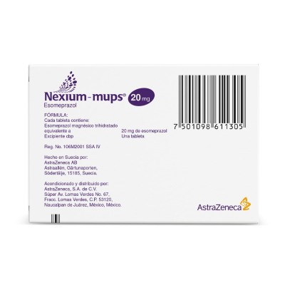 Nexium-mups® 20 mg Caja con 14 Tabletas Nexium-mups® 20 mg Caja con 14 Tabletas