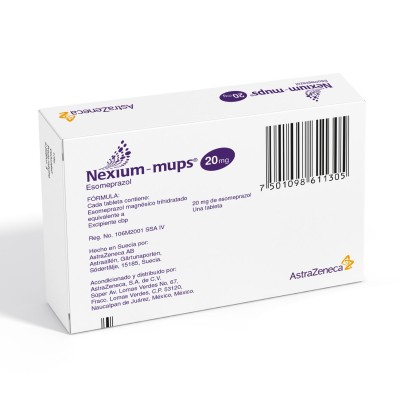 Nexium-mups® 20 mg Caja con 14 Tabletas Nexium-mups® 20 mg Caja con 14 Tabletas