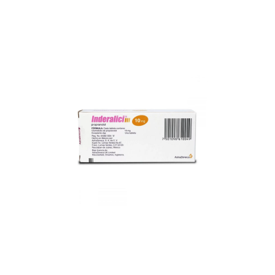 Inderalici ® 10 mg Caja con 50 Tabletas Inderalici ® 10 mg Caja con 50 Tabletas