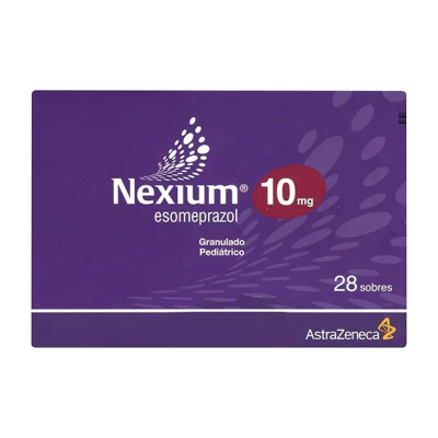 Nexium® 10 mg Caja con 28 Sobres de granulado pediátrico Nexium® 10 mg Caja con 28 Sobres de granulado pediátrico