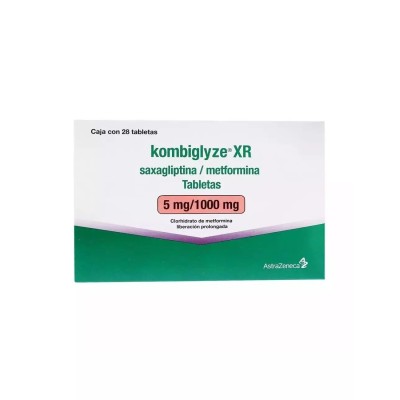 kombiglyze ® XR 5 mg/1000 mg Caja con 28 Tabletas kombiglyze ® XR 5 mg/1000 mg Caja con 28 Tabletas