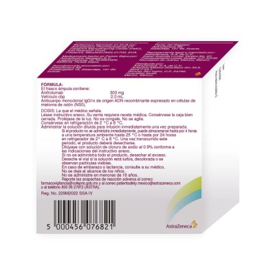 Saphnelo ® 300 mg/2 mL Caja con Frasco Ámpula Rx3 Saphnelo ® 300 mg/2 mL Caja con Frasco Ámpula Rx3