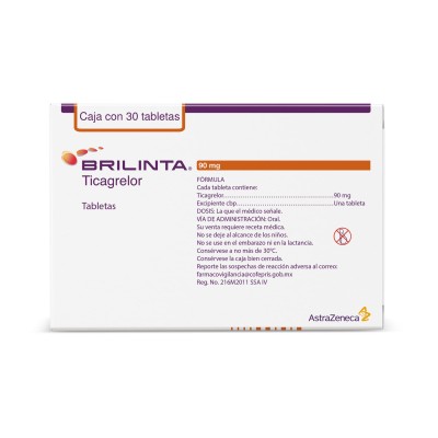 Brilinta ® 90 mg Caja con 30 Tabletas Brilinta ® 90 mg Caja con 30 Tabletas