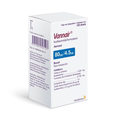 Vannair® 80 mg/4.5 mg Inhalador con 120 Dosis