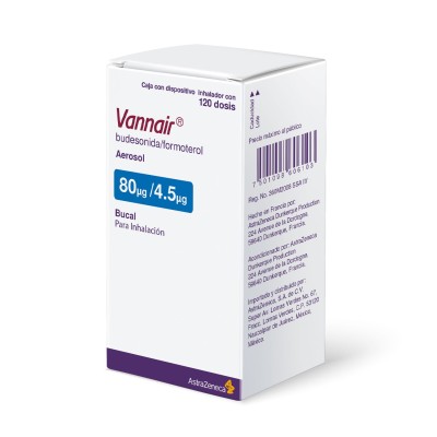 Vannair® 80 mg/4.5 mg Inhalador con 120 Dosis
