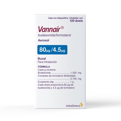 Vannair® 80 mg/4.5 mg Inhalador con 120 Dosis